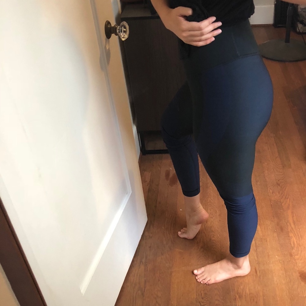 Nike Compression Navy Blue Dri-Fit Workout Tights